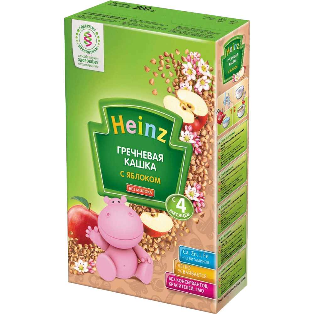 Bột ăn dặm Heinz (kiều mạch, táo) (200g) (4m+)