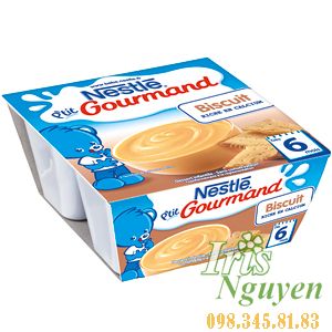 Pudding Nestle Ptit Gourmand vị bích quy (12,5gx4)