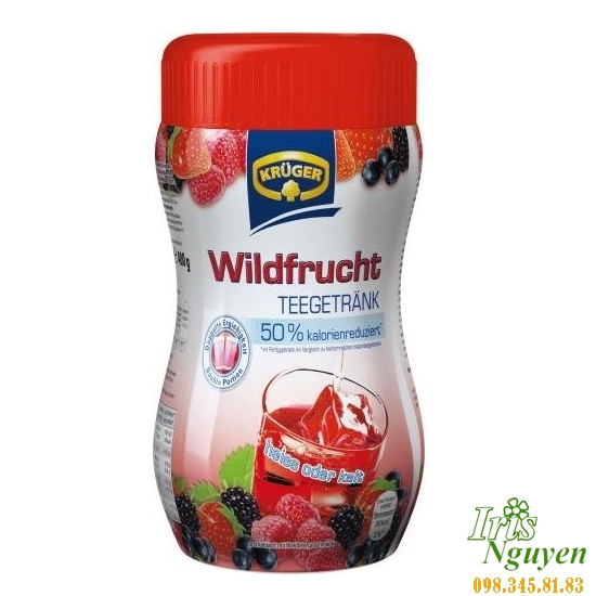 Trà Kruger Wildfrucht vị dâu, việt quất 400g