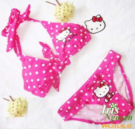 Bikini bé gái Hello kitty