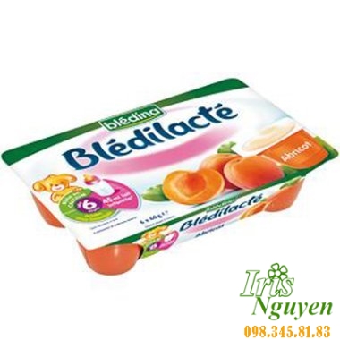 Váng sữa Bledilacte vị mơ 6m+