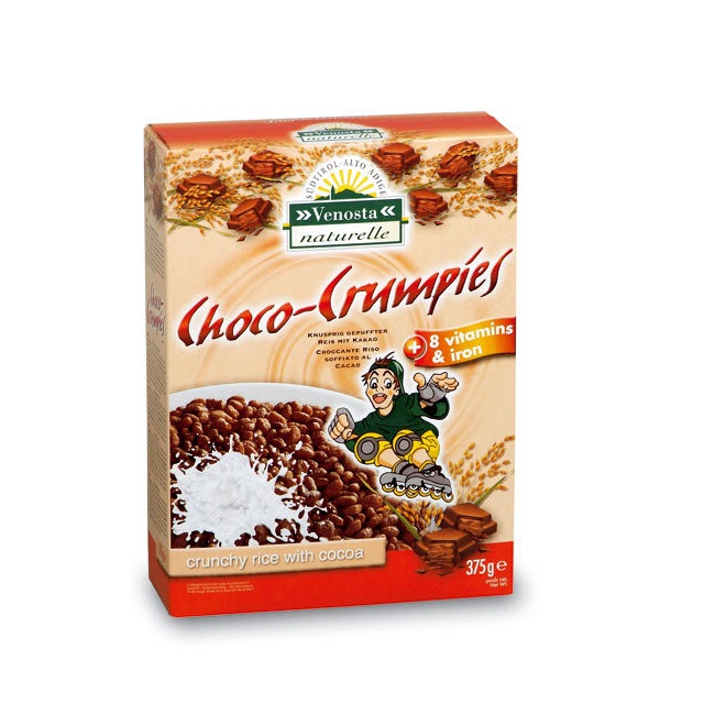 Bánh ngũ cốc Choco – Crumpies Venosta 375g