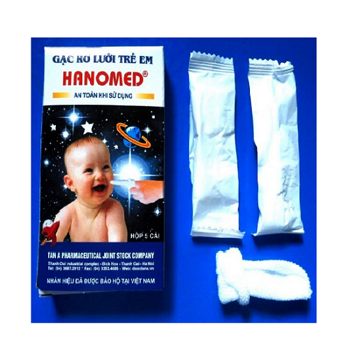 Gạc rơ lưỡi trẻ em Hanomed