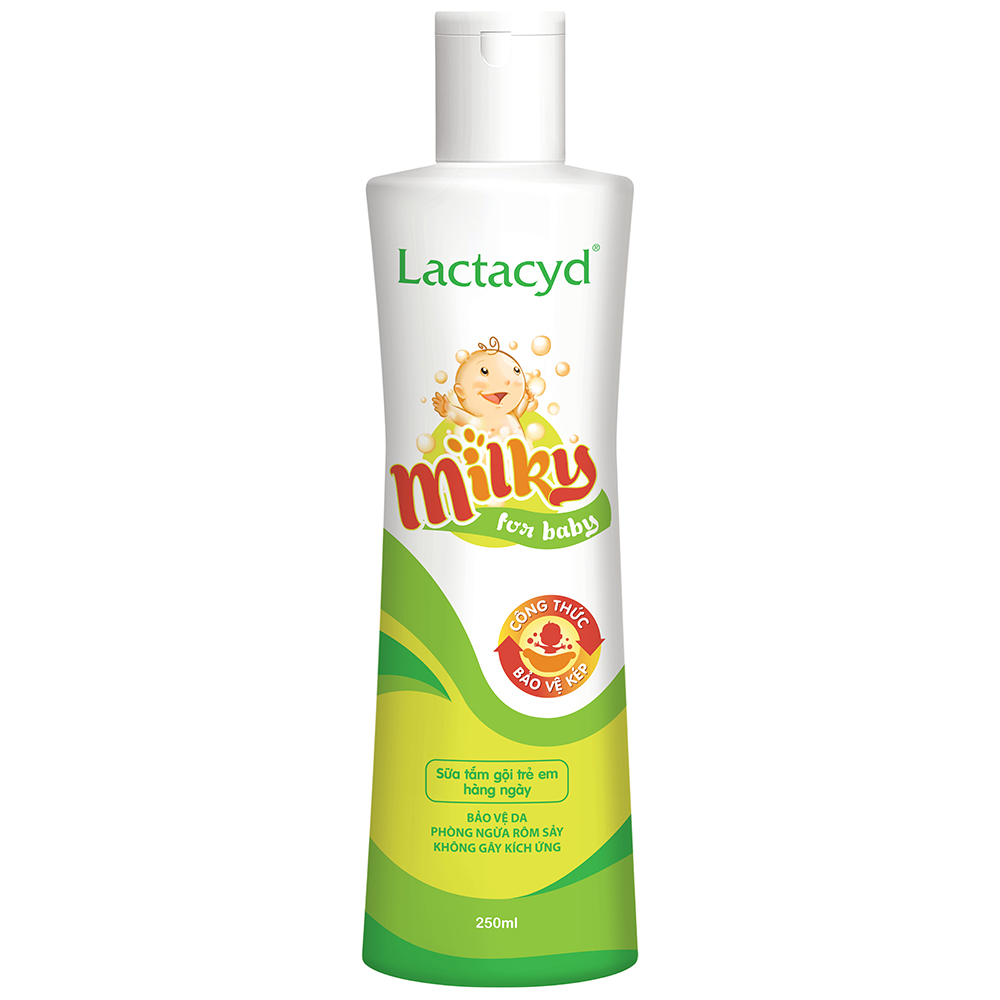 Dầu tắm & gội Lactacyd Milky (250ml)