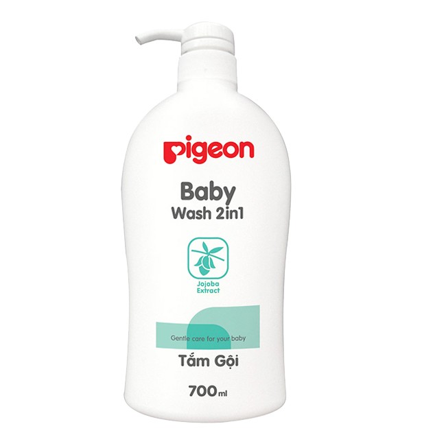 Dầu tắm gội 2 trong 1 Pigeon tinh chất Jojoba (700ml)