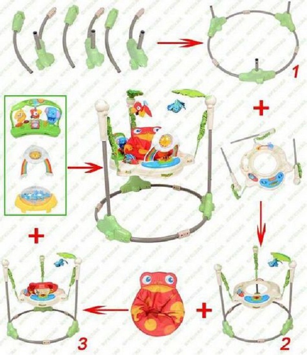 Ghế nhún tập đứng Baby Jumper P0105 