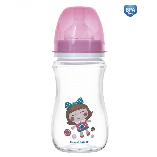 Bình Sữa Canpol Chống Đầy Hơi Toys 35/221 (240ml)