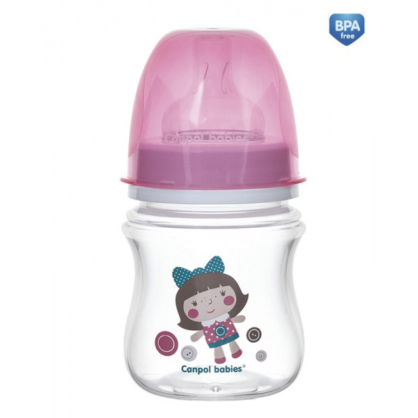 Bình Sữa Canpol Chống Đầy Hơi Toys 35/220 (120ml)