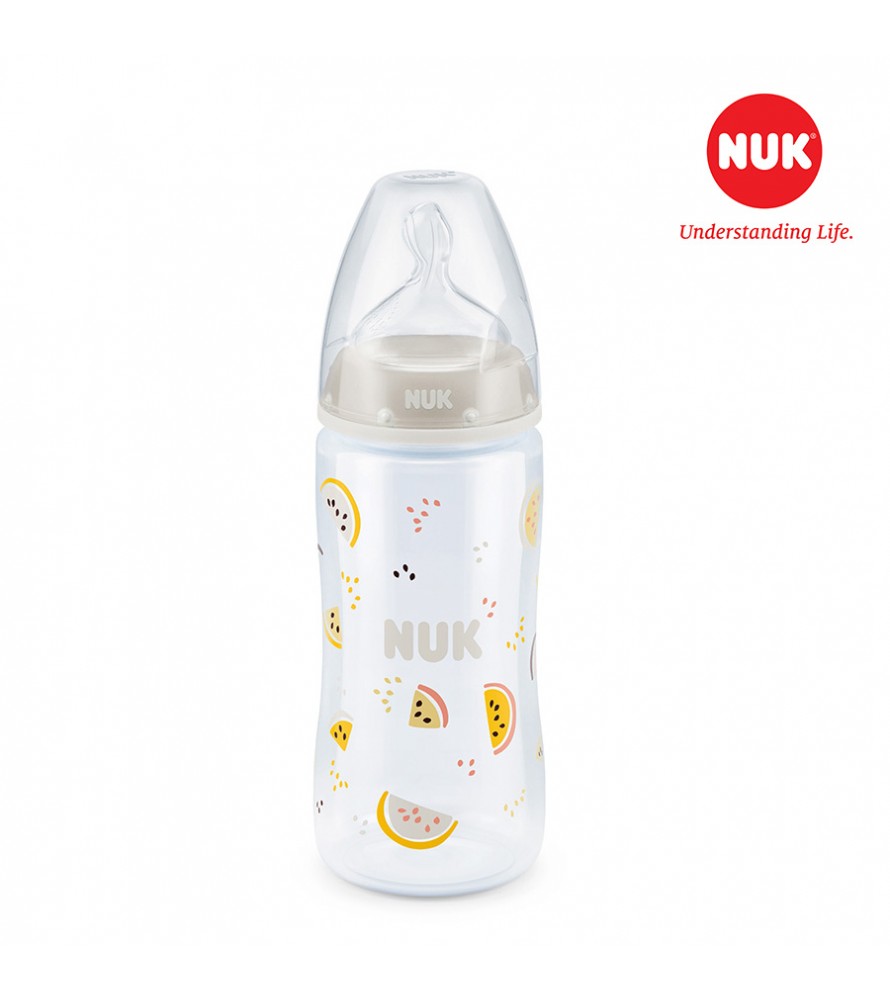 Bình Sữa NUK PP 300ml Núm Ti Silicone S1 - M