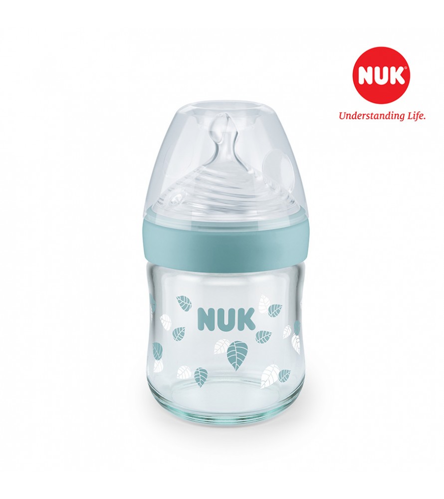 Bình sữa NUK thủy tinh Nature Sense 120ml (Silicone)