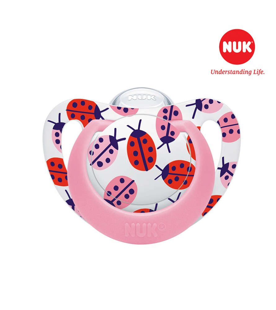  Bộ 2 ti giả NUK Silicone Genius 0-6m 