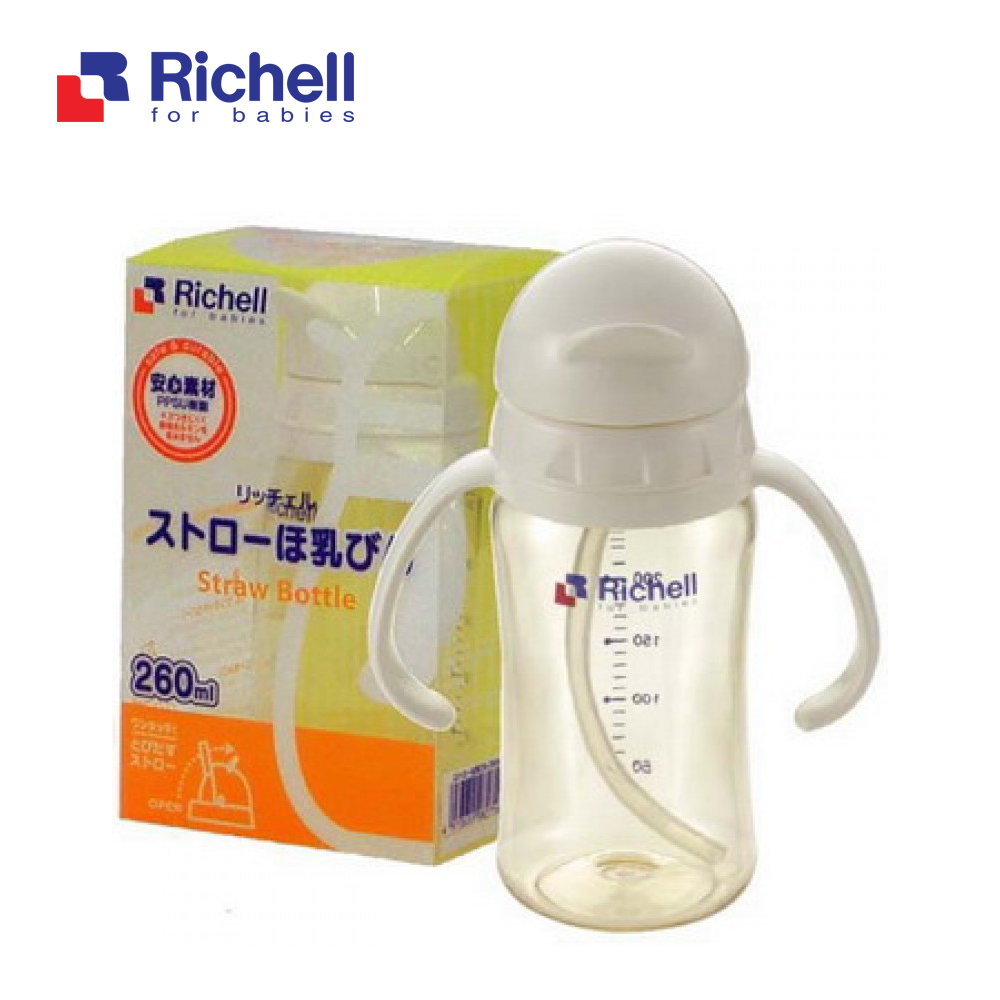 Bình ống hút PPSU Richell (260ml) RC98271