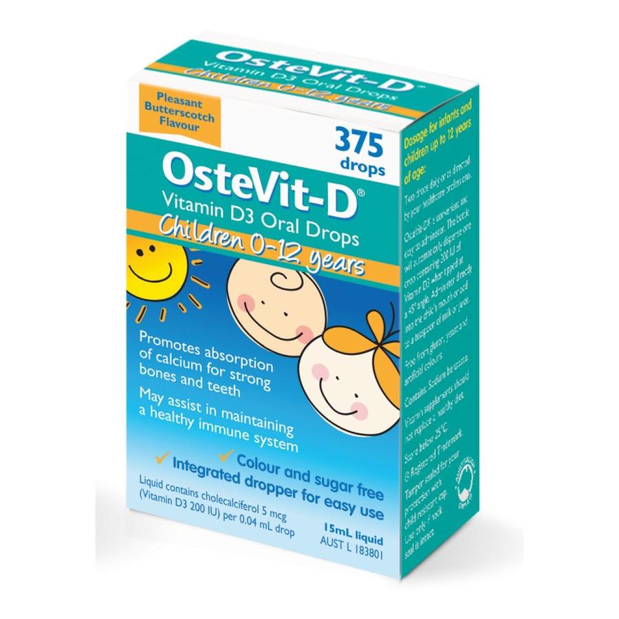 Vitamin D Ostevit dạng giọt (15ml) (0-12 tuổi)