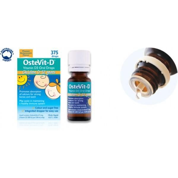 Vitamin D Ostevit dạng giọt (15ml) (0-12 tuổi)