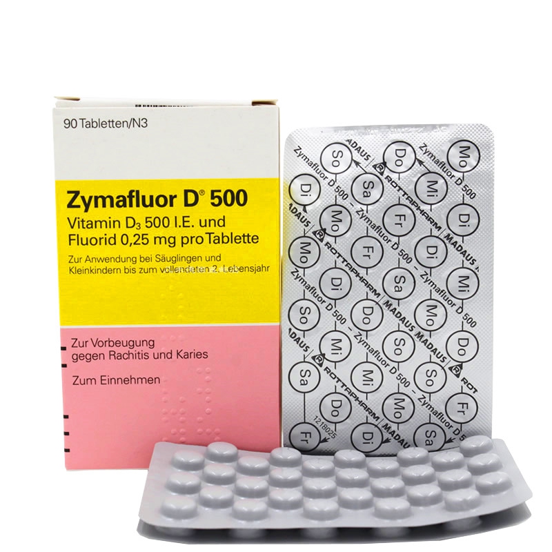 Vitamin D Zymafluor D500 hộp 90 viên của Đức