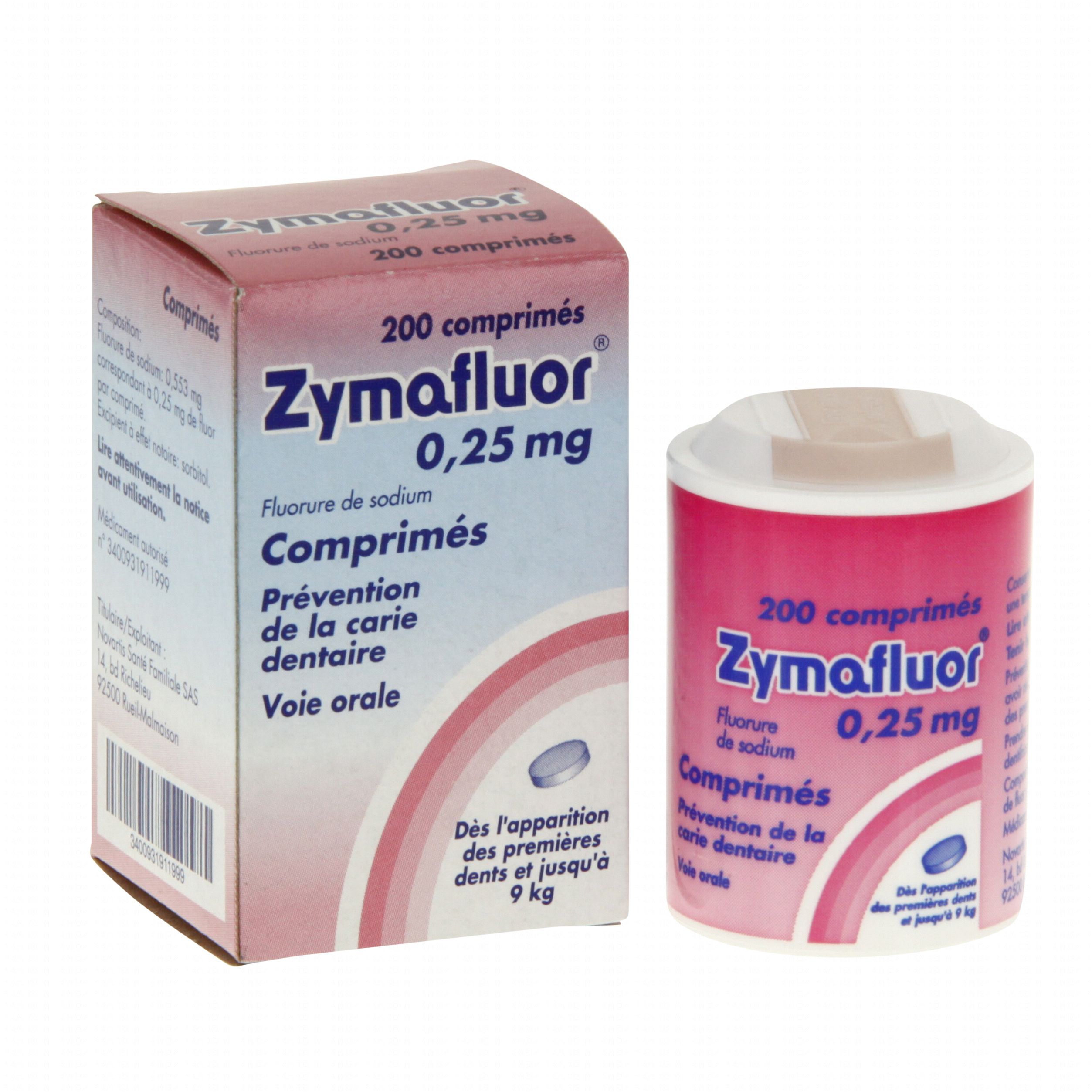 Vitamin chống sâu răng Zymafluor 0.25mg (200viên)