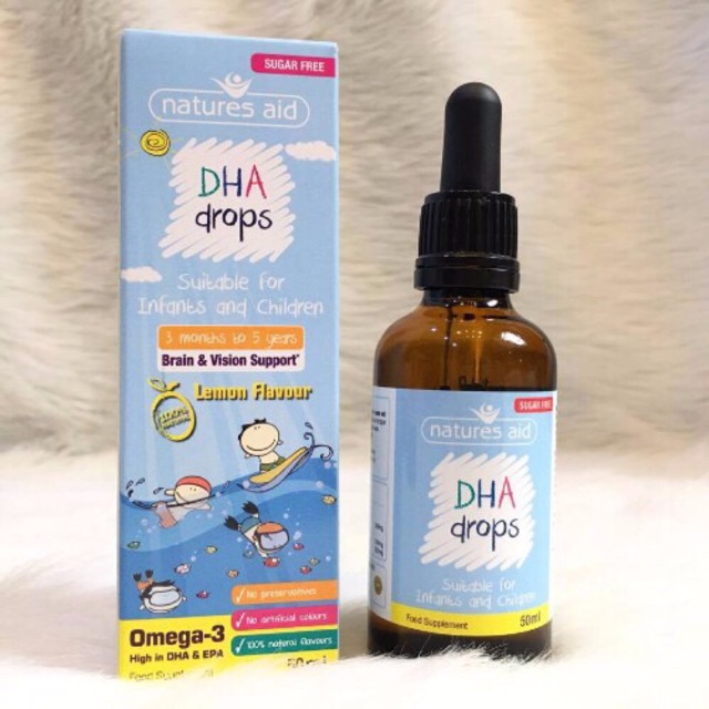 Vitamin D3 drops Natures Aid 50ml(0-5 tuổi) 