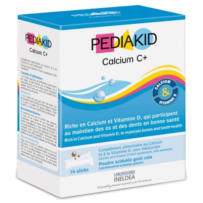 Vitamin PediaKid Calcium C+ bổ sung canxi 14 gói