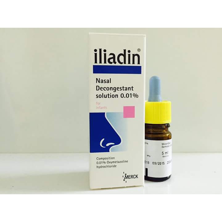 Thuốc nhỏ mũi Iliadin 0.01% (5ml) (0m+)