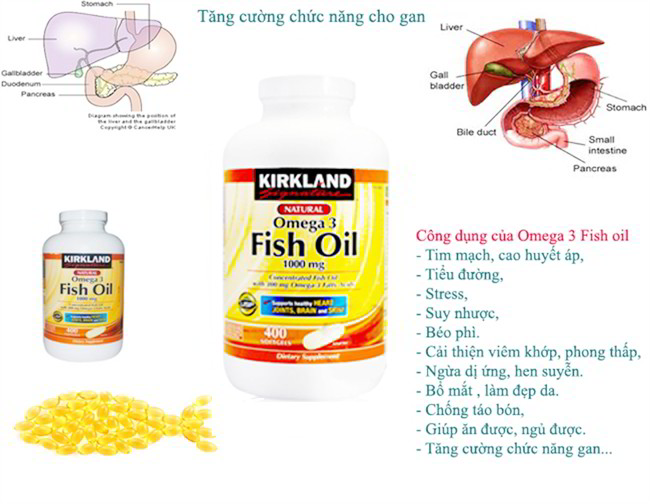 Viên tinh dầu cá Kirkland  Omega 3 400 viên