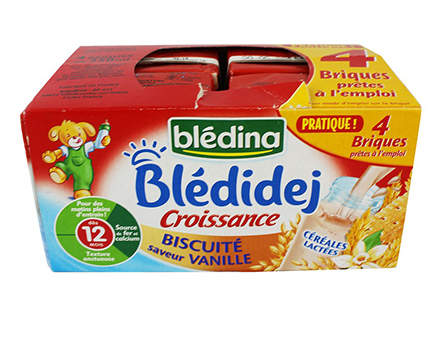 Sữa tươi Bledina vị bích quy, va ni 12M 250ml