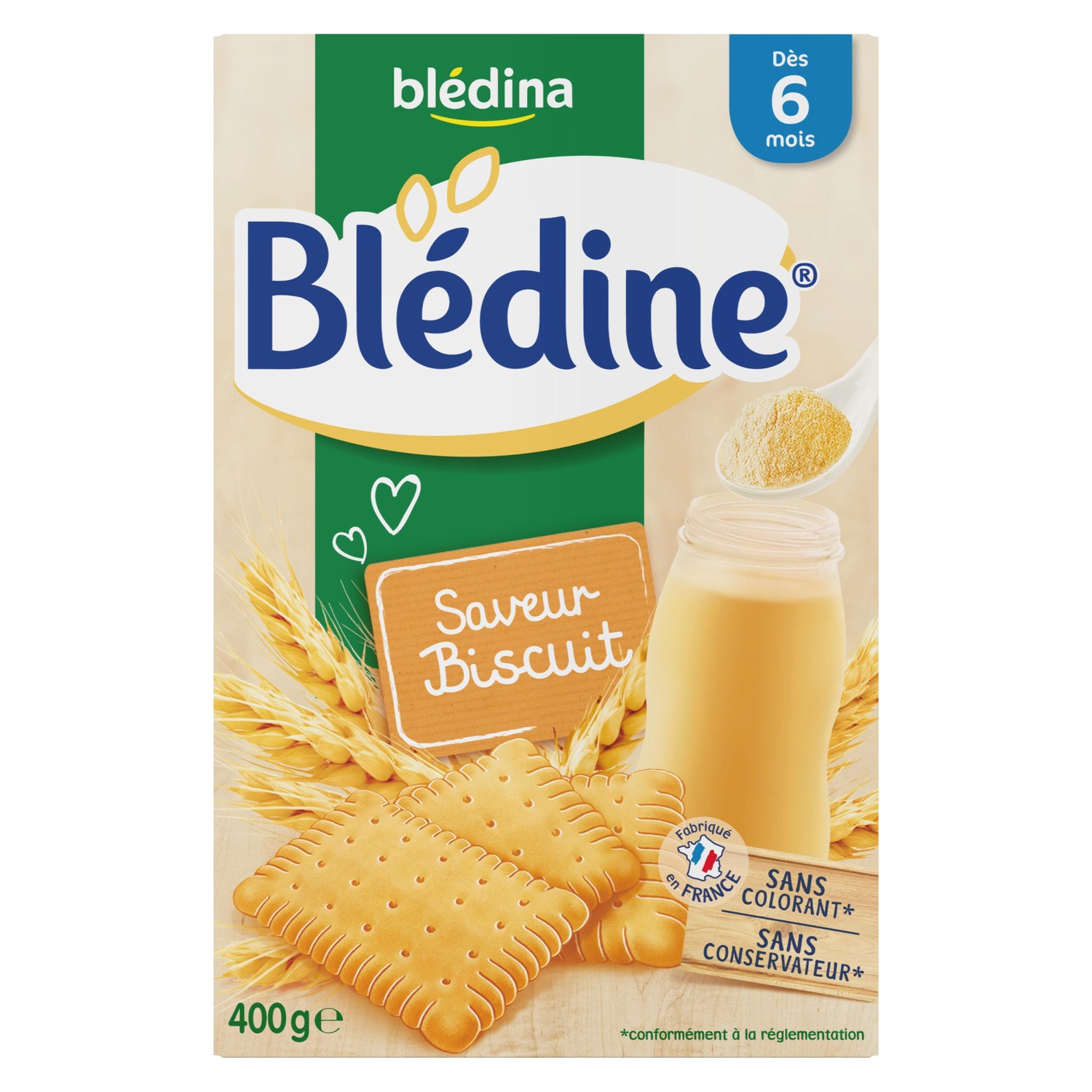 Bột Ngũ cốc Blédina vị Bích qui (6m+)(400g)