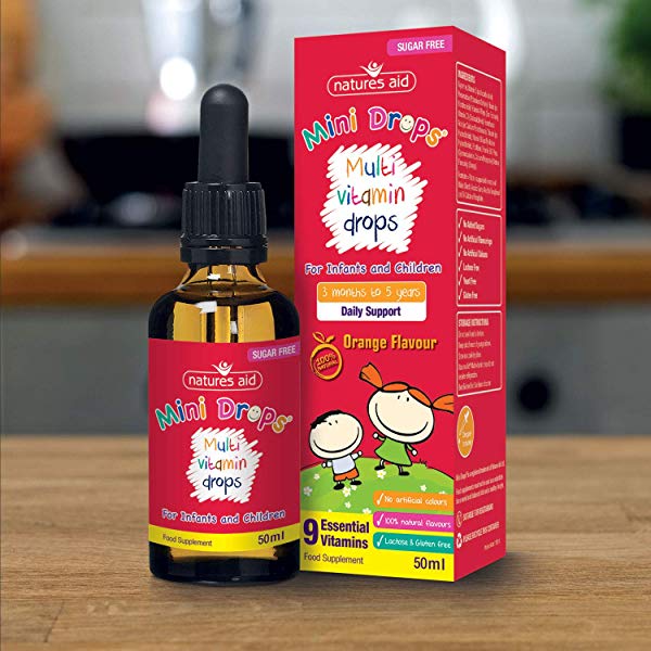 Vitamin tổng hợp Multi Vitamin Drop Natures Aid 50ml (3m+)