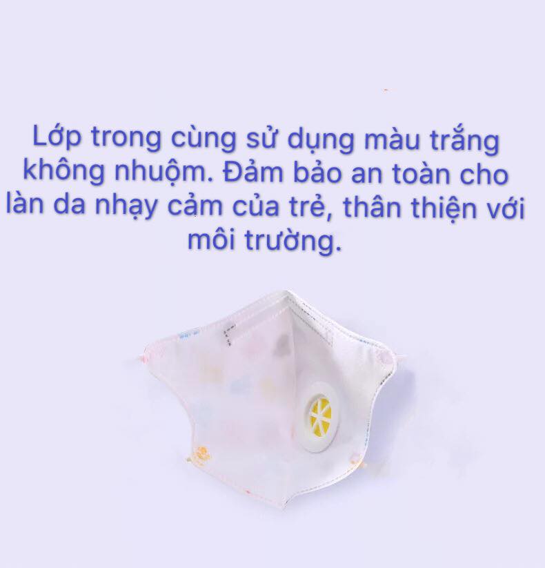 Khẩu trang lọc khuẩn XTG (2-8 tuổi) (20pcs)(Bé Gái)