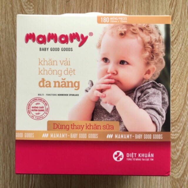 Khăn khô đa năng Mamamy 180 tờ