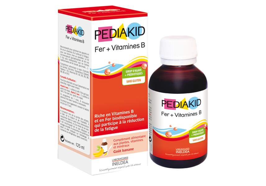 Pediakid Bổ Sung Sắt (Fer) & Vitamin B 125ml