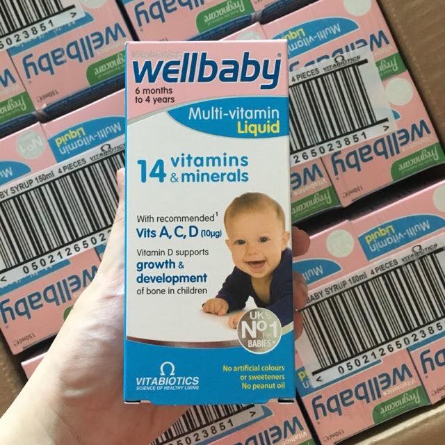 Vitamin Vitabiotics Wellbaby Infant Liquid 6m+ (150ml)