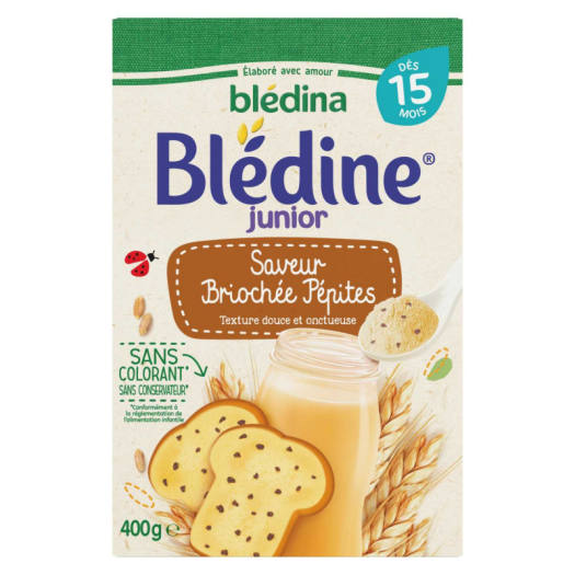 Bột lắc sữa Bledina vị Bánh Mỳ (400g)(15m+)