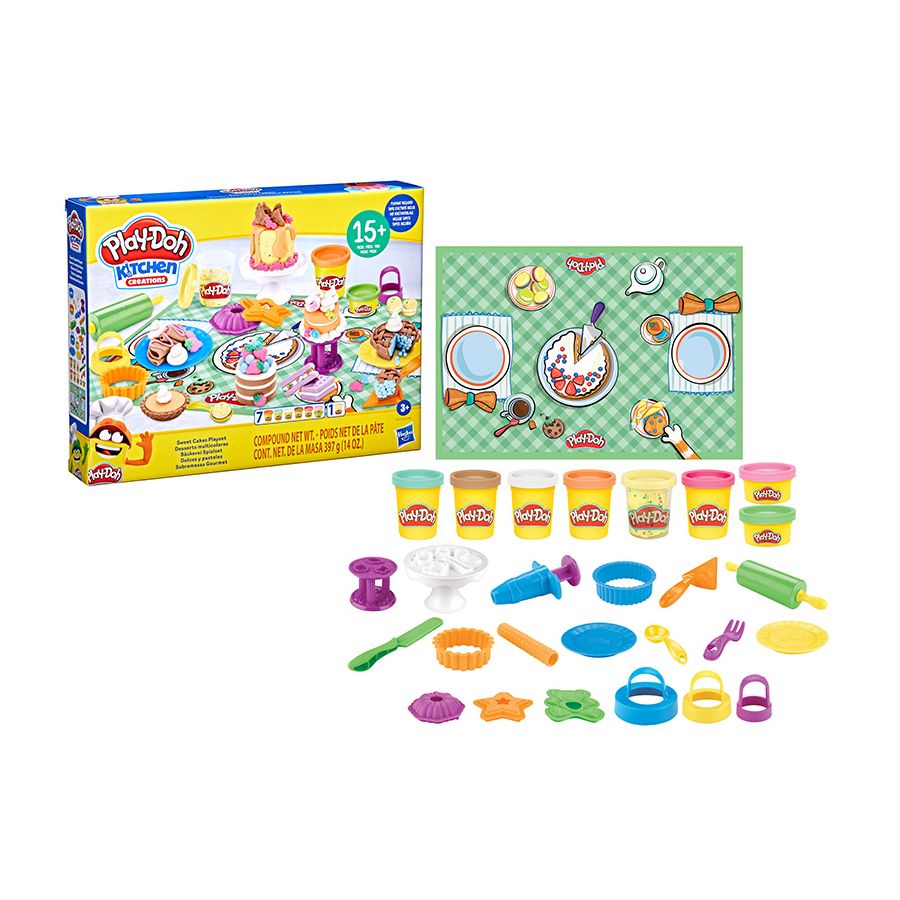 Bộ Khuôn Đất Nặn Bánh Kem Ngọt Ngào Playdoh 3Y+