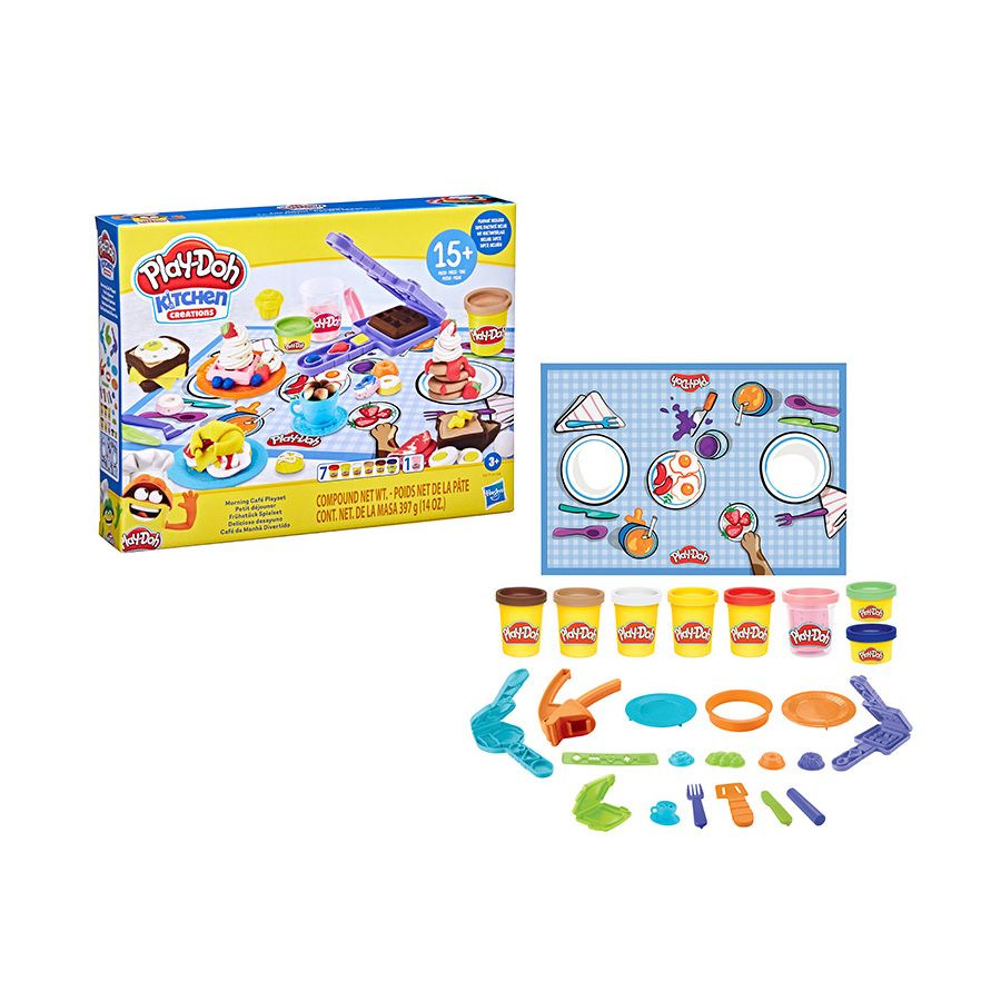 Bộ Khuôn Đất Nặn Tiệm Cà Phê Sáng Playdoh 3Y+