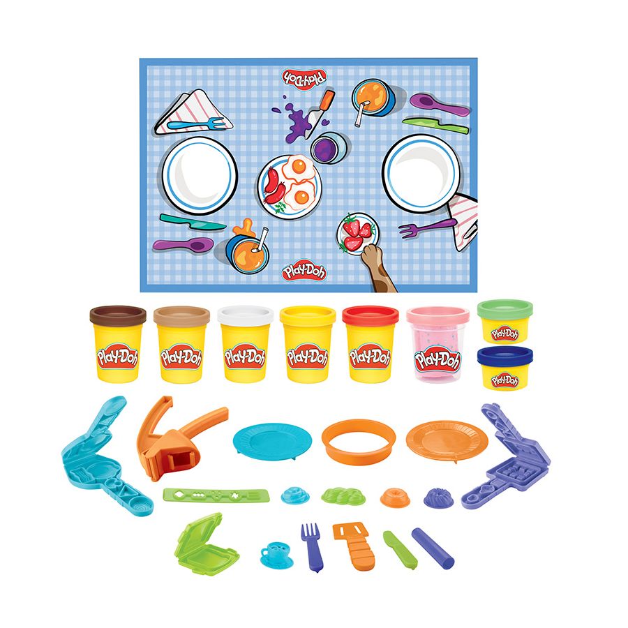 Bộ Khuôn Đất Nặn Tiệm Cà Phê Sáng Playdoh 3Y+