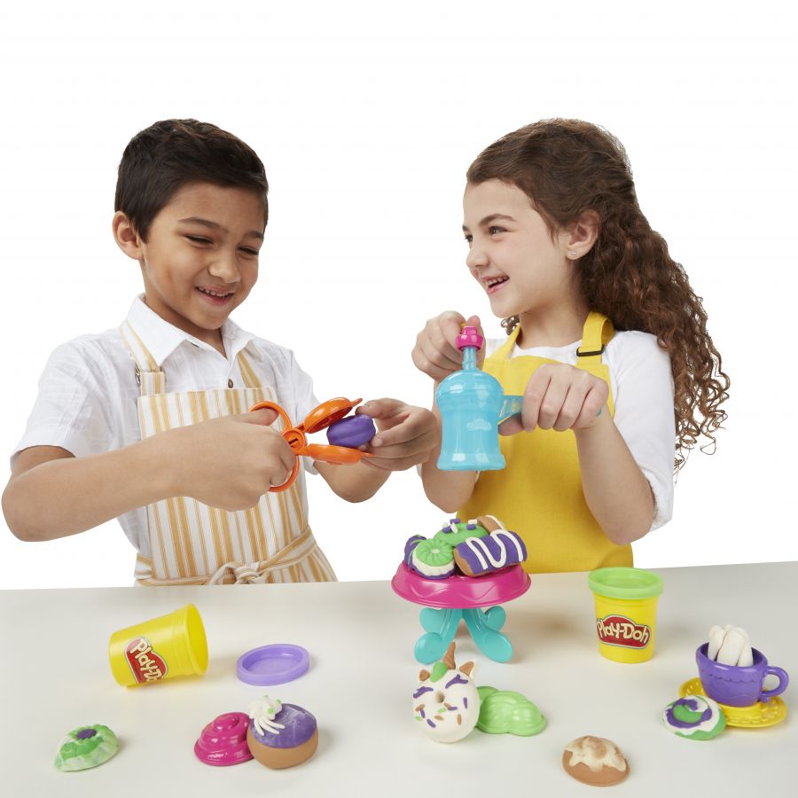 Bộ Khuôn Đất Nặn Làm Bánh Donut Playdoh 3Y+