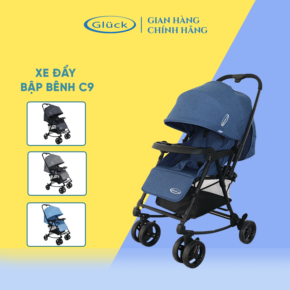 Xe Đẩy Glück Baby C9 (Màu Xanh Navy)