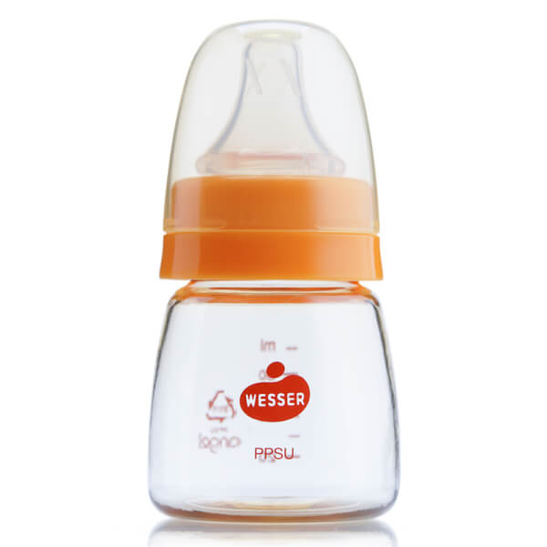 Bình sữa Wesser PPSU cổ hẹp 60ml (0-3m)