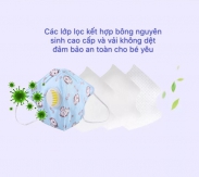 Khẩu trang lọc khuẩn XTG (2-8 tuổi) (20pcs)(Bé Trai)