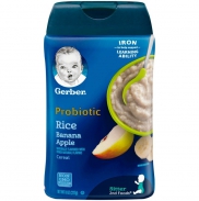 Bột ăn dặm Gerber Gạo, Táo, Chuối, Ngũ cốc  6m+