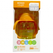 Bình sữa Wesser cổ rộng có ống hút (260ml) (3m-18m)