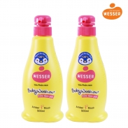 Sữa tắm gội Wesser 2in1 hồng (500ml)