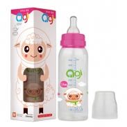 Bình sữa Agi Premium cổ thường hồng (250ml) (4m-6m+)