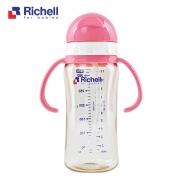 Bình ống hút PPSU Richell 320ml (hồng) RC99130