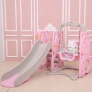 Cầu trượt xích đu Hello kitty (2y+)