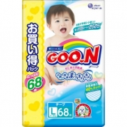 Bỉm dán Goon xách tay Nhật L68 (9 - 14kg)