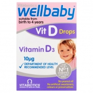 Vitamin D3 Wellbaby vit D Drops Dạng Nhỏ Giọt (0m-4y)