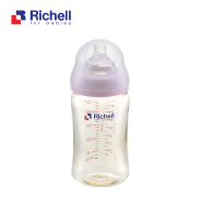 Bình sữa PPSU cổ rộng Richell (260ml) RC52920