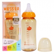 Bình sữa Wesser Pesu cổ hẹp (250ml) (4m-6m)