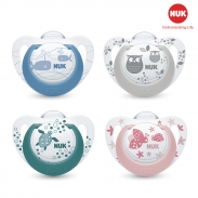 Bộ 2 ti giả NUK Genius Silicone 0-6m (Sắc màu)